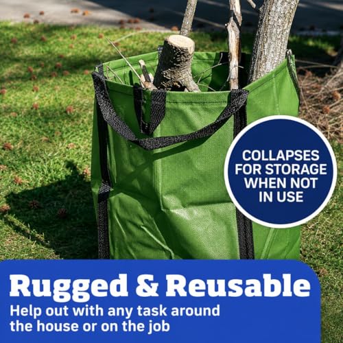 DURASACK Heavy Duty Home and Yard Bags, Moss Green - color: Moss Green