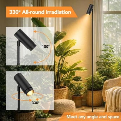 Auto On/Off Timer - 6FT Standing Grow Light for Indoor Plants, 30W