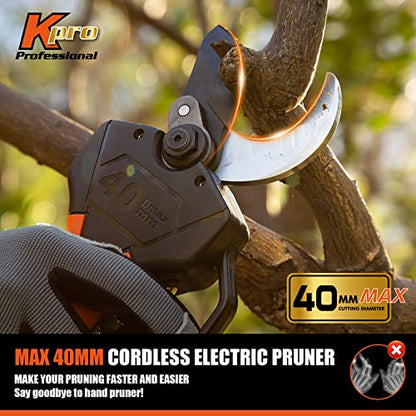 Kebtek Electric Pruners Cordless Pruning Shear 40MM Professional