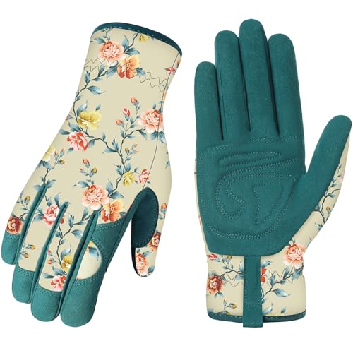 Tavaleu Gardening Gloves for Women Thorn Proof Puncture Resistant Leather