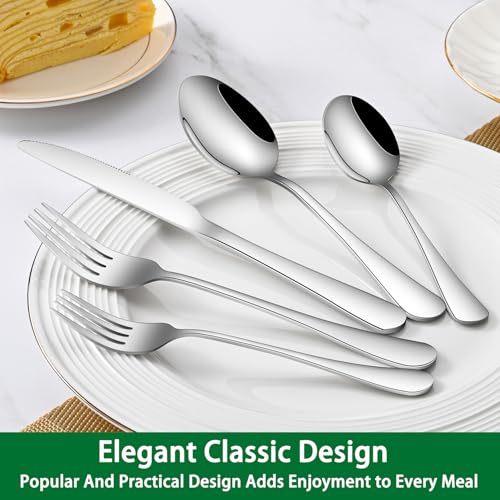 8-Piece 6.7 Inches Stainless Steel Tea Spoon,Durable Dishwasher Safe Teaspoons,Silverware Dessert Spoons For Kitchen,Small Spoons For Restaurant,Hotel - color: Silvera