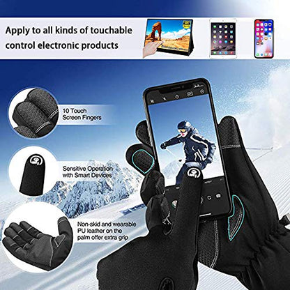 Y&R Direct Mens Winter Gloves -30℉Windproof Waterproof Touch Screen Gloves for Outdoor Work - size: X-Large