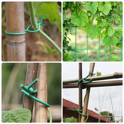 Garden Flexible Wire Tie, TPR Soft Twist Plant Ties Support Plant Vines for Supporting and Fixing Garden Planting Branches Vines & Stems ,Organize Data Wire and Office Organization (100ft, 0.2in) - size: 100ft
