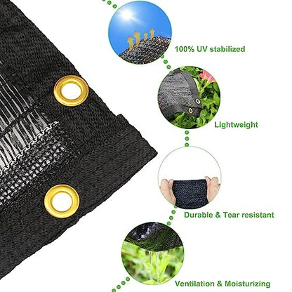 Mklsit 40% Shade Cloth for Garden, 10x20 FT Breathable Sun Shade Mesh Tarp - size: 10ft x 20ft 40%