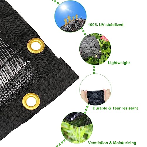 Mklsit 40% Shade Cloth for Garden, 20x20 FT Breathable Sun Shade Mesh Tarp - size: 20ft x 20ft 40%