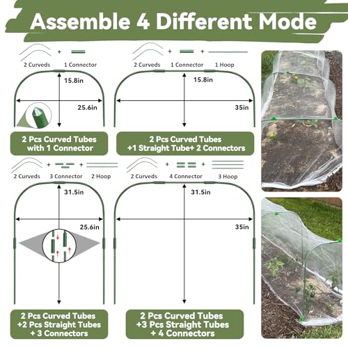 Garden Mesh Netting Kit Protect Fruit Vegetable from Birds Bugs - size: 10 * 30 FT (Kit)