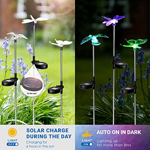 SOLPEX Solar Garden Lights Decor Butterfly Path Lights Outdoor Decorations
