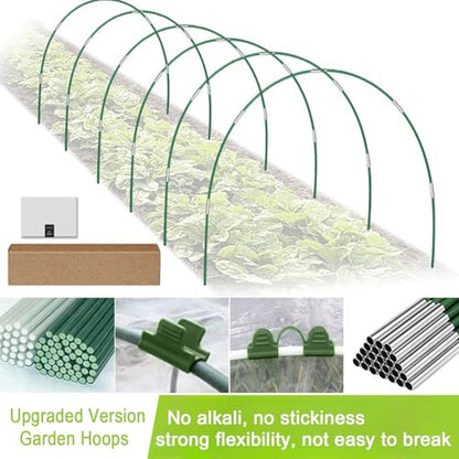 Garden Hoops for Raised Beds - Rust-Free Fiberglass Garden Hoops Support