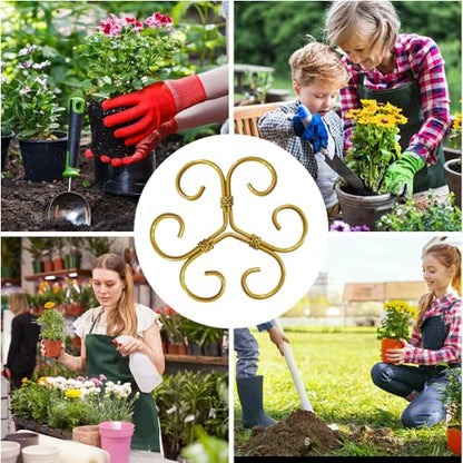 BADAO 6pcs Monstera Plant Support,Iron Stabilizer Grapple Holder for Plants