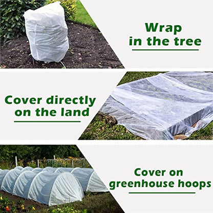 Plant Freeze Protection Cover, 5x30 FT Floating Row Cover - size: 5x30ft