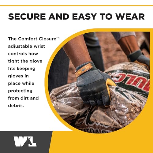 Wells Lamont Men's HydraHyde Reinforced Cowhide Leather Work Glove, XXLarge - size: XX-Large