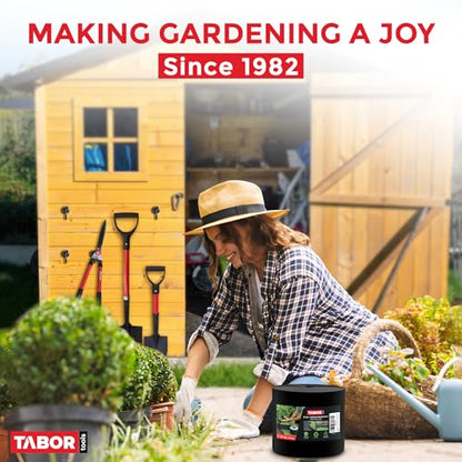 TABOR TOOLS 60 Ft Terrace Board, 5 Inch High, 0.04" Inch Thin, Landscape Edging Coil, Grass Barrier, Bender Board, Garden Liner, ES24. (Black) - color: Black, 60 ft
