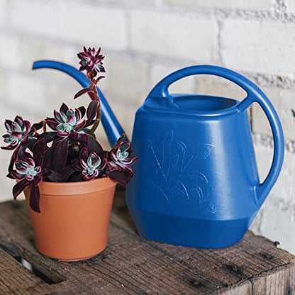 Bloem Watering Can Aqua Rite 1.1 Gallon (144 Fl Oz) Classic Blue - color: Classic Blue, size: 144 oz.