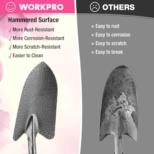 WORKPRO 6-Piece Pink Garden Tool Set - color: Pink