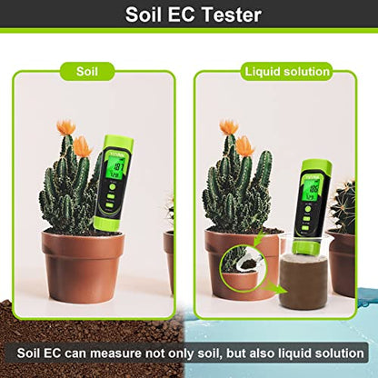 YINMIK Digital Soil Moisture Meter,Direct EC Tester for Soil