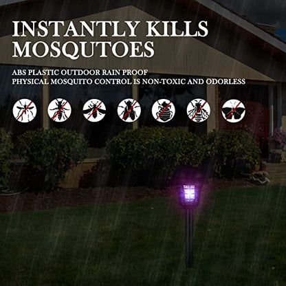 Qualirey 4 Bug Zapper, Plastic,Retro Black Exterior,Purple, White Light - color: Retro Black Exterior,Purple, White Light