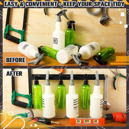 MorningRo 2 Pcs Spray Bottle Holder Wall Mounted Universal Trigger