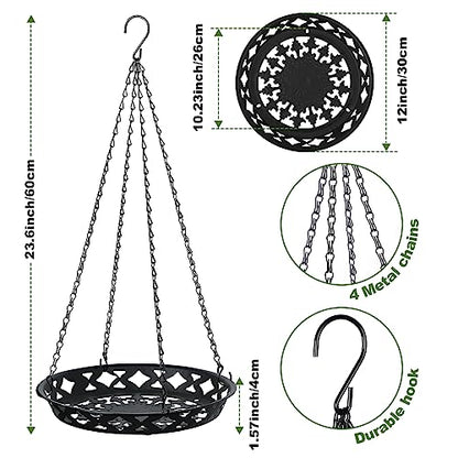 Enhon 3 Pack Plant Hanger, 12" Metal Hanging Planter for Indoor Plants