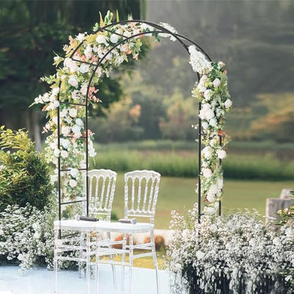 Garden Arch Trellis for Climbing Plants Outdoor - 94.5" H*55" L - size: 94.5"(H)*55"(L)*7.7"(W)
