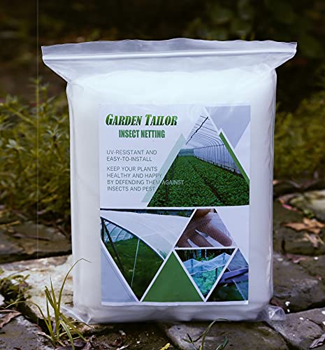 Garden Netting Pest Barrier: 8'x10' Fine Bug Netting - size: 8'x10'