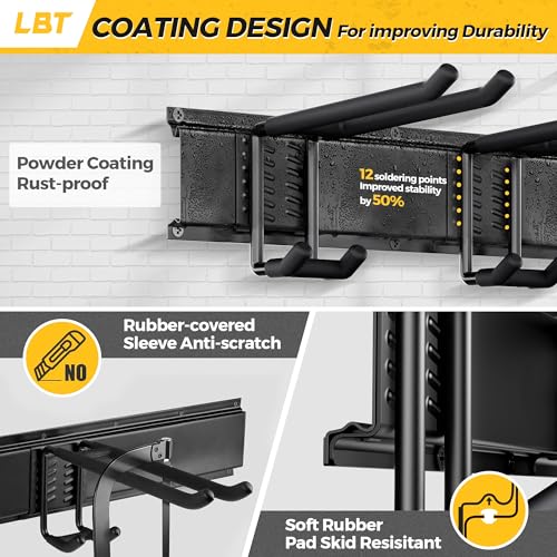 LBT 49.5"Garage Tool Organizer Wall Mount 500lbs Garden Tool Organizer - size: 49.5inch