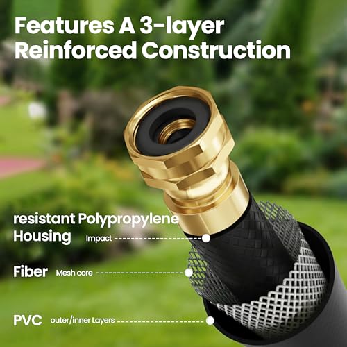 Retractable Garden Hose Reel, 1/2 in x 100 ft Wall Mounted Hose Reel - size: 100 FT