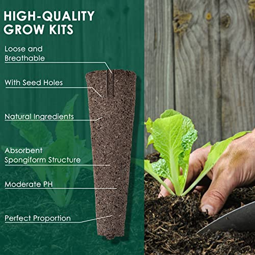 PACETAP 80 Pack Grow Sponges Compatible with AeroGarden, Replacement Refill Grow Sponge for Hydroponic Indoor Garden System - size: 80 Pack