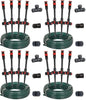 Eden 98063 Multi-Adjustable Flex Design Above Ground Irrigation Garden Sprinkler System,Sprinkler & Hose,DIY Plant Watering Set,(Pack of 4) - size: Up to 1,638 sq. ft. (Pack of 4)