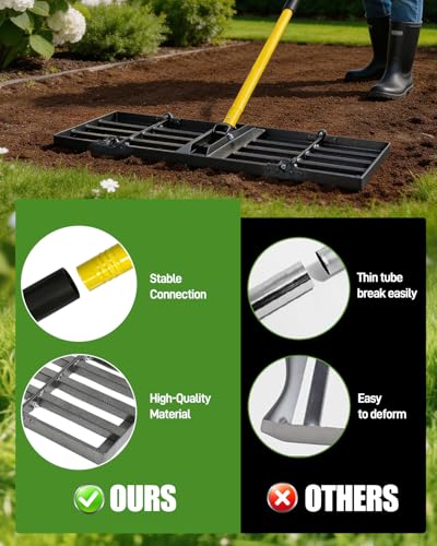 Joyhalo 48in Lawn Leveling Rake - size: 48in