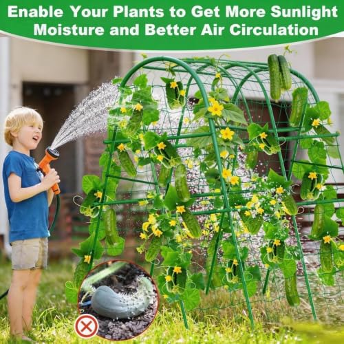 Garvee Garden Arch Trellis for Raised Beds, 4 FT - size: 4x4x2 Ft