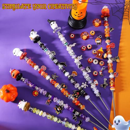 358Pcs Beaded Garden Stake DIY Halloween Decorative Garden Stake Kit - color: Halloween