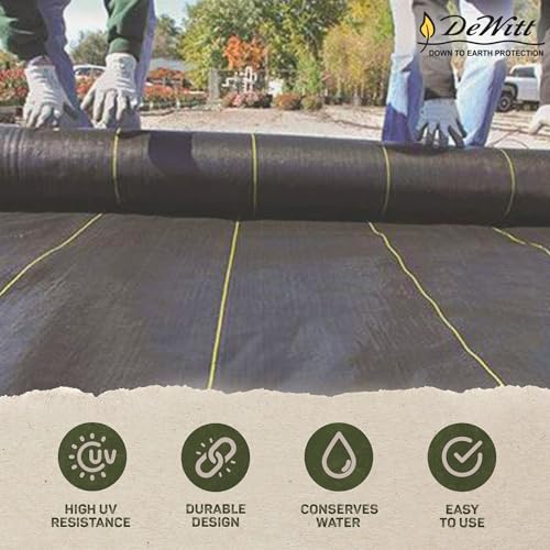 DeWitt Weed Barrier Fabric - Heavy Duty - 4 x 300 ft 6 Pack - Plastic - size: 6 Pack, style: 4' x 300'
