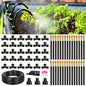 RAINPOINT 100FT Drip Irrigation System with 30pcs Adjustable Copper Nozzles - size: 100FT