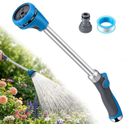 18 Inch Watering Wand for Garden Hose with 8 Spray Patterns