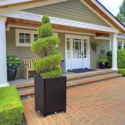 D'vine Dev Raised Garden Planter Box with Drainage Plug, 3-Pack, RGB-D-3