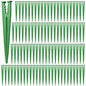 RedChili 100 Pack Irrigation Support Stakes for 1/4 Inch Drip Tubing, Heavy Duty Drip Tubing Hold Down Stakes 1/4" Drip Irrigation Tubing Fittings for Lawn Raised Bed Greenhouse Plant Watering System - size: 1/4" Stake-100P