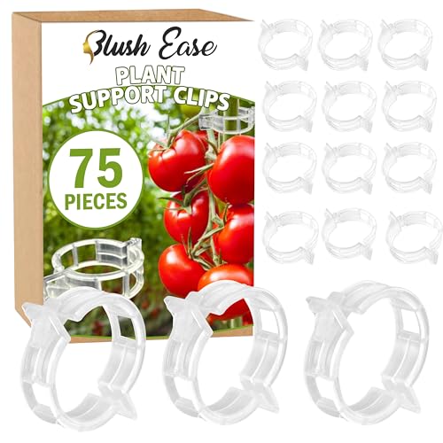 75 Pcs Bendable Moss Pole Monstera Plant Support Clips - Moss Poles for Climbing Plants, Plant Stakes for Indoor Plants - Coco Coir Pole Moss Stick for Monstera, Pothos. - size: 75 x Plant Clips