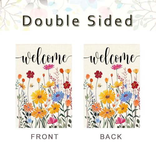 Spring Summer Garden Flag 12x18 Inch Outside Yard Porch Decoration - size: 12" x 18"