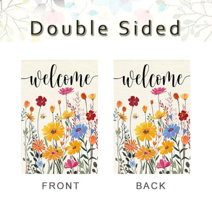 Spring Summer House Flag 28x40 Inch Outside Yard Porch Decoration - size: 28" x 40"
