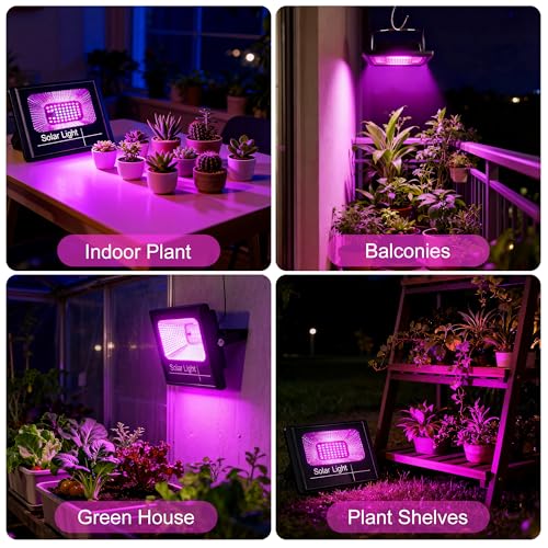 Loscarol Solar Grow Light, Full Spectrum Plant Light with Timer & Remote