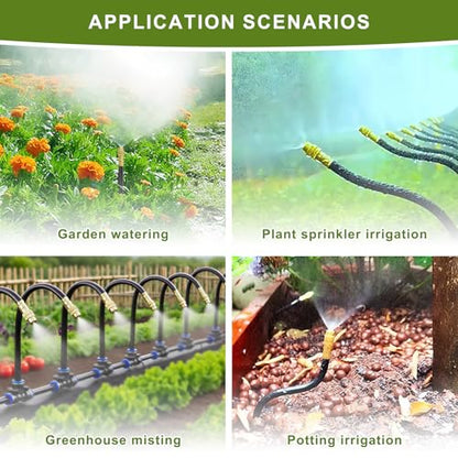 Drip Irrigation System, Automatic Watering System with Quick Connectors - size: 50FT without Timer