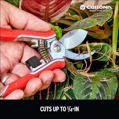Corona BP 13623 Yard Essentials Houseplant Pruners, Red - size: Houseplant Pruners