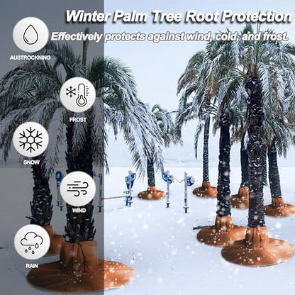 2 Pack Winter Protection Bag for Palm Trees Root – Thermal with Drawstring
