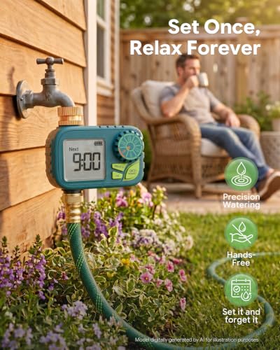 Newentor Brass Sprinkler Timer for Garden Water Hose