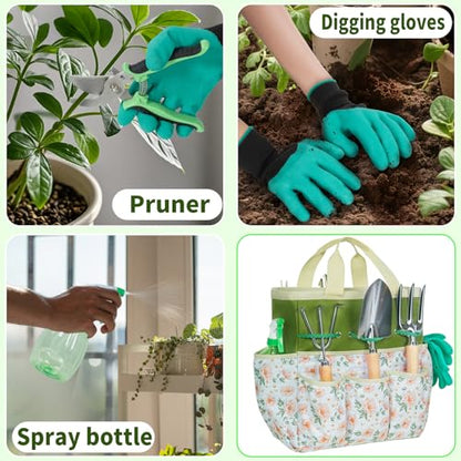Garden Tool Set with Bag and Gloves
