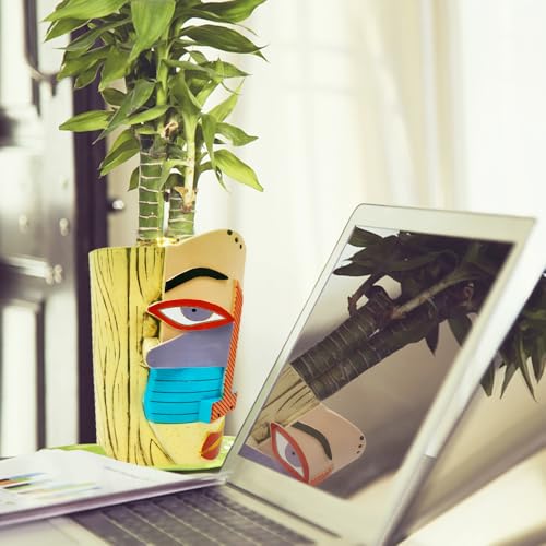 Midogaigai Abstract Face Planter Pots for Indoor Plants&Flowers Home Decor - style: Eclectic