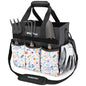 WORKPRO Garden Tool Bag, 10 Pockets and Shoulder Strap, Floral White - color: Floral White