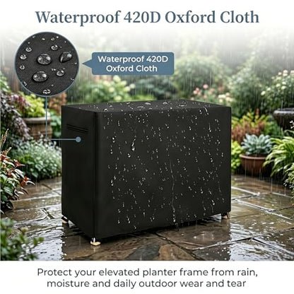 Raised Garden Bed Cover, Winter Waterproof Planter Box Tarp