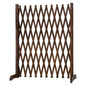 MyGift Expandable Wood Garden Trellis Freestanding Lattice Brown