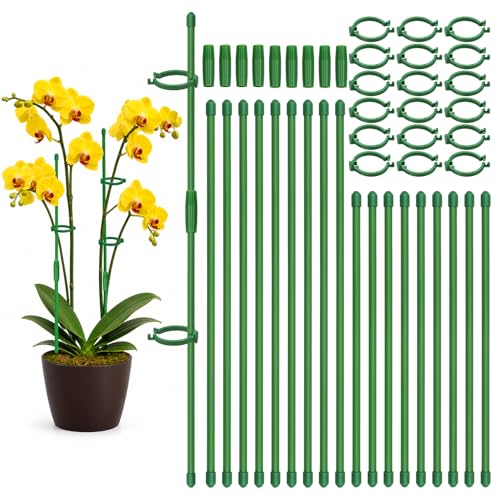 Plant Stakes, 20 Pcs Plant Sticks Stakes Support - size: 10pcs 12inch+10pcs 16inch